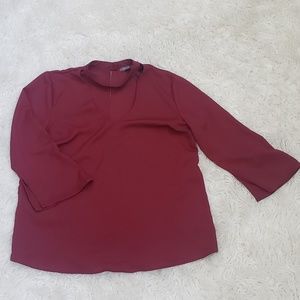 Burgundy Blouse